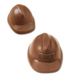 Specialty Chocolates - Large Hard Hat Promotional Custom Imprinted With Logo
