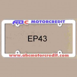 Economy Plastic License Plate Frame Promotional Custom Imprinted With Logo Economy Plastic License Plate Frame Promotional Custom Imprinted With Logo