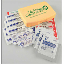 Express No-Med First Aid Kit in Recycled Box Promotional Custom Imprinted With Logo Express No-Med First Aid Kit in Recycled Box Promotional Custom Imprinted With Logo