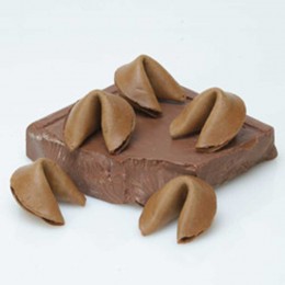 Chocolate Flavored Fortune Cookie Promotional Custom Imprinted With Logo