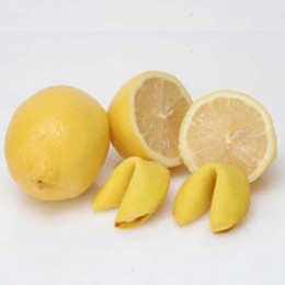 Lemon Flavored Fortune Cookie Promotional Custom Imprinted With Logo