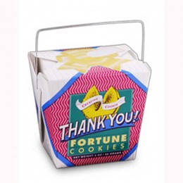 Thank You Fortune Cookie Pail Promotional Custom Imprinted With Logo