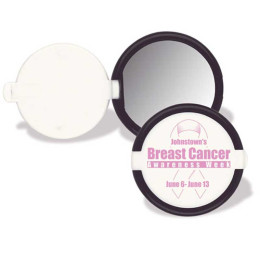 Radiant Reflections Pocket Mirror Promotional Custom Imprinted With Logo