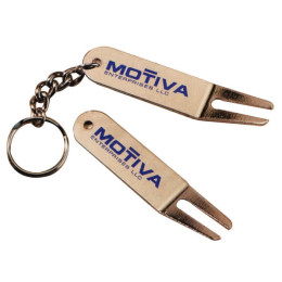 Divot Tool and Keychain Promotional Custom Imprinted With Logo