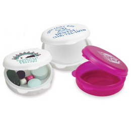 Round-The-Clock Pill Box Promotional Custom Imprinted With Logo