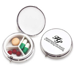 Formal Affair Metal Pill Case Promotional Custom Imprinted With Logo Formal Affair Metal Pill Case Promotional Custom Imprinted With Logo