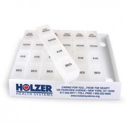 Jumbo 24/7 Medicine Tray Organizer Promotional Custom Imprinted With Logo