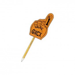 Spirit 3 in. Number 1 Hand - Pen/Pencil Topper Promotional Custom Imprinted With Logo