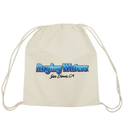 Natural Cotton Drawstring Backsack Promotional Custom Imprinted With Logo