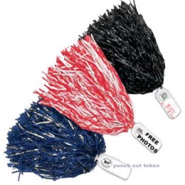 Coupon Token Poms- Standard Colors Promotional Custom Imprinted With Logo Coupon Token Poms- Standard Colors Promotional Custom Imprinted With Logo