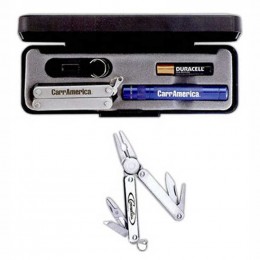 Mag-Lite Solitaire w/Dakota Multi-Function Mini Tool Promotional Custom Imprinted With Logo