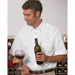 Harriton Short-Sleeve Twill with Stain Release Promotional Custom Imprinted With Logo