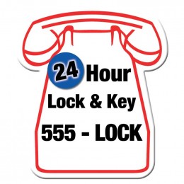 Phone Shape Magnet - Medium - 20 mil Promotional Custom Imprinted With Logo