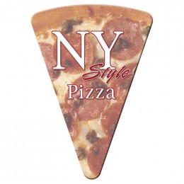 Pizza Slice Shape Magnet - Medium - 20 mil Promotional Custom Imprinted With Logo