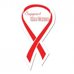 Awareness Ribbon Shape Magnet - Medium - 20 mil Promotional Custom Imprinted With Logo
