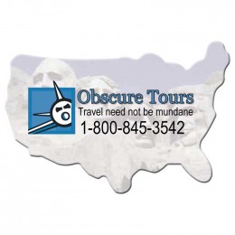 USA Shape Magnet - Medium - 20 mil Promotional Custom Imprinted With Logo