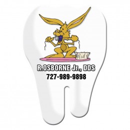 Tooth Shape Magnet - Small - 20 mil Promotional Custom Imprinted With Logo