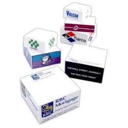 3-7/8" Non-Adhesive Note 1/4 Cube - 200 Sheets Promotional Custom Imprinted