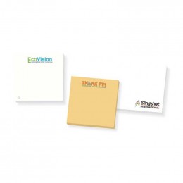3"x3" Sticky Notepad - 100 Sheets - Recycled Paper Promotional Custom Imprinted