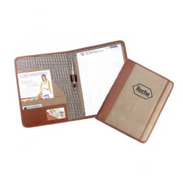 Cotton Canvas Padfolio Promotional Custom Imprinted With Logo