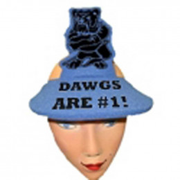 Spirit Standing Bulldog Visor Promotional Custom Imprinted With Logo