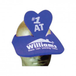 Spirit Heart Visor Promotional Custom Imprinted With Logo