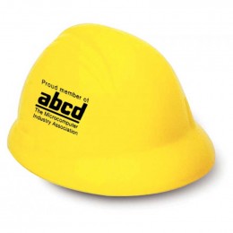 Hard Hat Stress Reliever Promotional Custom Imprinted With Logo