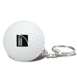 Golf Ball Key Chain Stress Ball Promotional Custom Imprinted With Logo