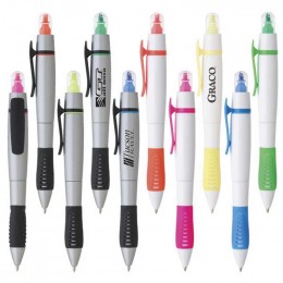 Dual-Tip Pen-Highlighter Promotional Custom Imprinted With Logo