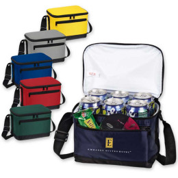 Deluxe 6-pack Insulated Bag Promotional Custom Imprinted With Logo Deluxe 6-pack Insulated Bag Promotional Custom Imprinted With Logo