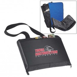 Deluxe Stadium Cushion/Blanket Promotional Custom Imprinted With Logo