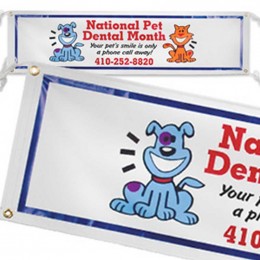 3ft. x 10ft. Vinyl Banner Promotional Custom Imprinted With Logo