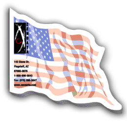 Large Flag Shaped Sticky Notepads - 25 Sheets - 4 Promotional Custom Imprinted With Logo Large Flag Shaped Sticky Notepads - 25 Sheets - 4 Promotional Custom Imprinted With Logo