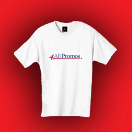 Hanes Beefy-T - White Promotional Custom Imprinted With Logo