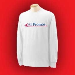 Gildan Ultra Blend Long-Sleeve T-Shirt - White Promotional Custom Imprinted With Logo