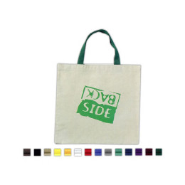 Custom Vertical Canvas Tote - Natural Promotional Custom Imprinted With Logo
