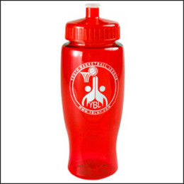 27 Oz Poly-Pure Transparent Sports Bottle - Color Promotional Custom Imprinted With Logo