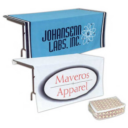 Table Drop for 6ft Table - 4 Color Process Promotional Custom Imprinted With Logo