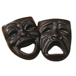 Chocolate Comedy & Tragedy Mask Promotional Custom Imprinted With Logo