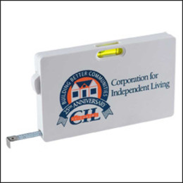 Level Tape Measure Promotional Custom Imprinted With Logo
