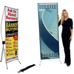 Tri-pod Stand with Banner Promotional Custom Imprinted With Logo