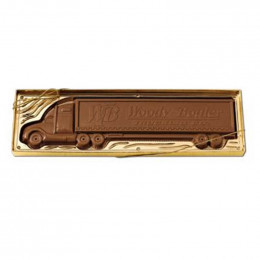 Chocolate Tractor Trailer - 16 Oz Promotional Custom Imprinted With Logo