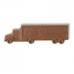 Chocolate Tractor Trailer - 8 Oz Promotional Custom Imprinted With Logo