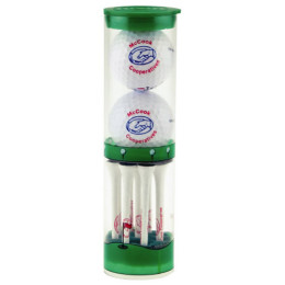Tall Tube With 2 Wilson Ultra Golf Balls & 8 2 3/4 Tees Promotional Custom