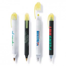 BIC Two-Sider Pen/Highlighter Promotional Custom Imprinted With Logo