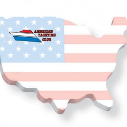 4"x3" USA Sticky Notes - 25 Sheets - 4 Color FREE Promotional Custom Imprinted With Logo