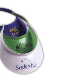 Sun Visor - Molded Plastic With Smooth Edges Custom Imprinted With Logo