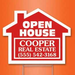 House Yard Sign Promotional Custom Imprinted With Logo