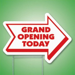 Arrow Yard Sign Promotional Custom Imprinted With Logo
