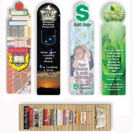 Plastic Bookmark - 4 Color FREE Promotional Custom Imprinted With Logo